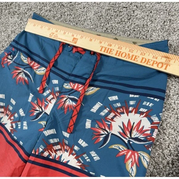 Patagonia Men's Board Shorts Unlined Swimwear Floral Colorblock Size 28 Inseam 9 - Picture 5 of 6
